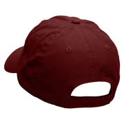 Bon Voyage Embroidered Low Profile Dyed Cotton Twill Cap - Wine OSFM