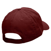 Bon Voyage Embroidered Low Profile Dyed Cotton Twill Cap - Wine OSFM