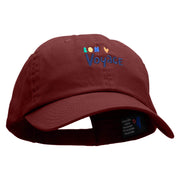 Bon Voyage Embroidered Low Profile Dyed Cotton Twill Cap - Wine OSFM