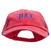 BAE Embroidered Unstructured Pigment Dyed Cotton Cap - Red OSFM