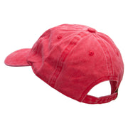 BAE Embroidered Unstructured Pigment Dyed Cotton Cap - Red OSFM