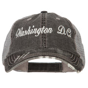 Washington D.C. Embroidered Low Profile Cotton Mesh Cap