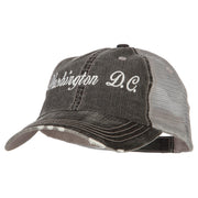 Washington D.C. Embroidered Low Profile Cotton Mesh Cap