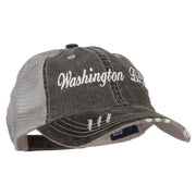 Washington D.C. Embroidered Low Profile Cotton Mesh Cap