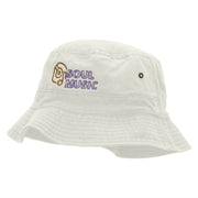 Soul Music Embroidered Bucket Hat