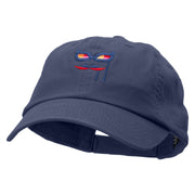 Eye Mask for Party Embroidered Low Profile Dyed Cotton Twill Cap - Navy OSFM