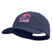 90's Forever Logo Embroidered Low Profile Dyed Cotton Twill Cap - Navy OSFM