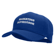 Marketing Supervisor Solid Cotton Twill Low Profile Snap Cap