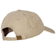 Camping Hair Don't Care Embroidered Washed Cotton Twill Cap