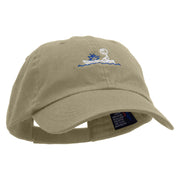 Hole On The Boat Low Profile Pet Spun Washed Cap - Khaki OSFM