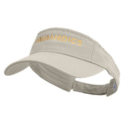 Paramedics Embroidered Pro Style Cotton Twill Washed Visor - Stone OSFM