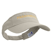 Paramedics Embroidered Pro Style Cotton Twill Washed Visor - Stone OSFM