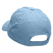 Bon Voyage Embroidered Low Profile Dyed Cotton Twill Cap - Sky-Blue OSFM