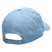 Bon Voyage Embroidered Low Profile Dyed Cotton Twill Cap - Sky-Blue OSFM