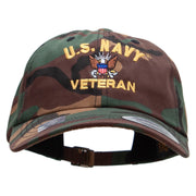 Officially Licensed United States Navy Unstructured Low Profile 6 panel Cotton Cap - Green-Camo OSFM