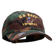 Officially Licensed United States Navy Unstructured Low Profile 6 panel Cotton Cap - Green-Camo OSFM