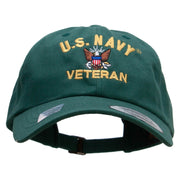 Officially Licensed United States Navy Unstructured Low Profile 6 panel Cotton Cap - Spruce OSFM