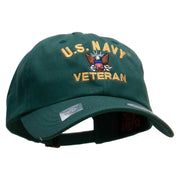 Officially Licensed United States Navy Unstructured Low Profile 6 panel Cotton Cap - Spruce OSFM