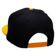 Yellow Lighting Bolt Patched Wool Blend Pro Style 2 Tone Snapback - Gold-Black OSFM