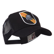 US Army Shield Military Patched Mesh Cap