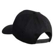 U.S. Air Force Seal Logo Blue Patched Solid Cotton Twill Pro Style Cap - Black OSFM