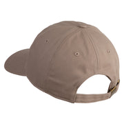 Maine State Moose Patched Unstructured Cotton Twill Washed Cap - Khaki OSFM