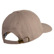 Maine State Moose Patched Unstructured Cotton Twill Washed Cap - Khaki OSFM