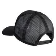 U.S. Navy Retired Blue Patched Solid Cotton Twill Mesh Prostyle Cap - Black OSFM