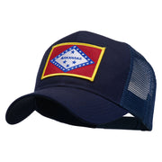 Arkansas State Flag Patched Mesh Cap