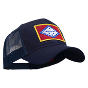 Arkansas State Flag Patched Mesh Cap