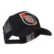 US Army Shield Military Patched Mesh Cap