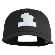Maine State Moose Patched Unstructured Cotton Twill Washed Cap - Black OSFM
