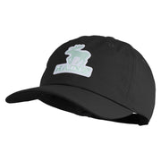 Maine State Moose Patched Unstructured Cotton Twill Washed Cap - Black OSFM