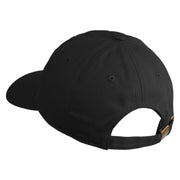 Maine State Moose Patched Unstructured Cotton Twill Washed Cap - Black OSFM