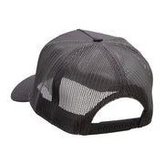 Trotting Equestrian Horse Solid Cotton Twill 5 panel Mesh Back Patched Cap