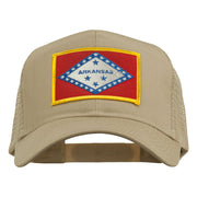 Arkansas State Flag Patched Mesh Cap