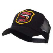 US Army Shield Military Patched Mesh Cap