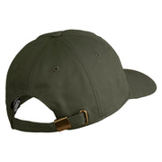 Maine State Moose Patched Unstructured Cotton Twill Washed Cap - Olive OSFM