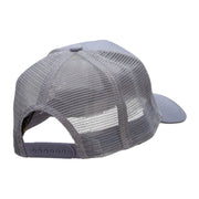 Trotting Equestrian Horse Solid Cotton Twill 5 panel Mesh Back Patched Cap