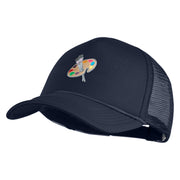 Artist Palette Patched Summer Foam Mesh Trucker Cap - Navy OSFM