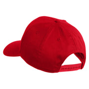 U.S. Air Force Seal Logo Blue Patched Solid Cotton Twill Pro Style Cap - Red OSFM