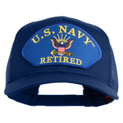 U.S. Navy Retired Blue Patched Solid Cotton Twill Mesh Prostyle Cap - Royal OSFM
