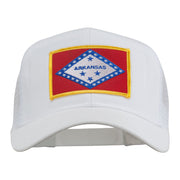 Arkansas State Flag Patched Mesh Cap