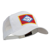 Arkansas State Flag Patched Mesh Cap