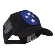 US Army Shield Military Patched Mesh Cap