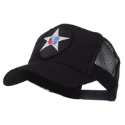 US Army Shield Military Patched Mesh Cap