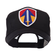 US Army Shield Military Patched Mesh Cap