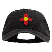 New Mexico Red Sun Heat Transfer Unstructured Cotton Cap