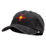 New Mexico Red Sun Heat Transfer Unstructured Cotton Cap