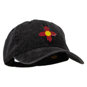 New Mexico Red Sun Heat Transfer Unstructured Cotton Cap